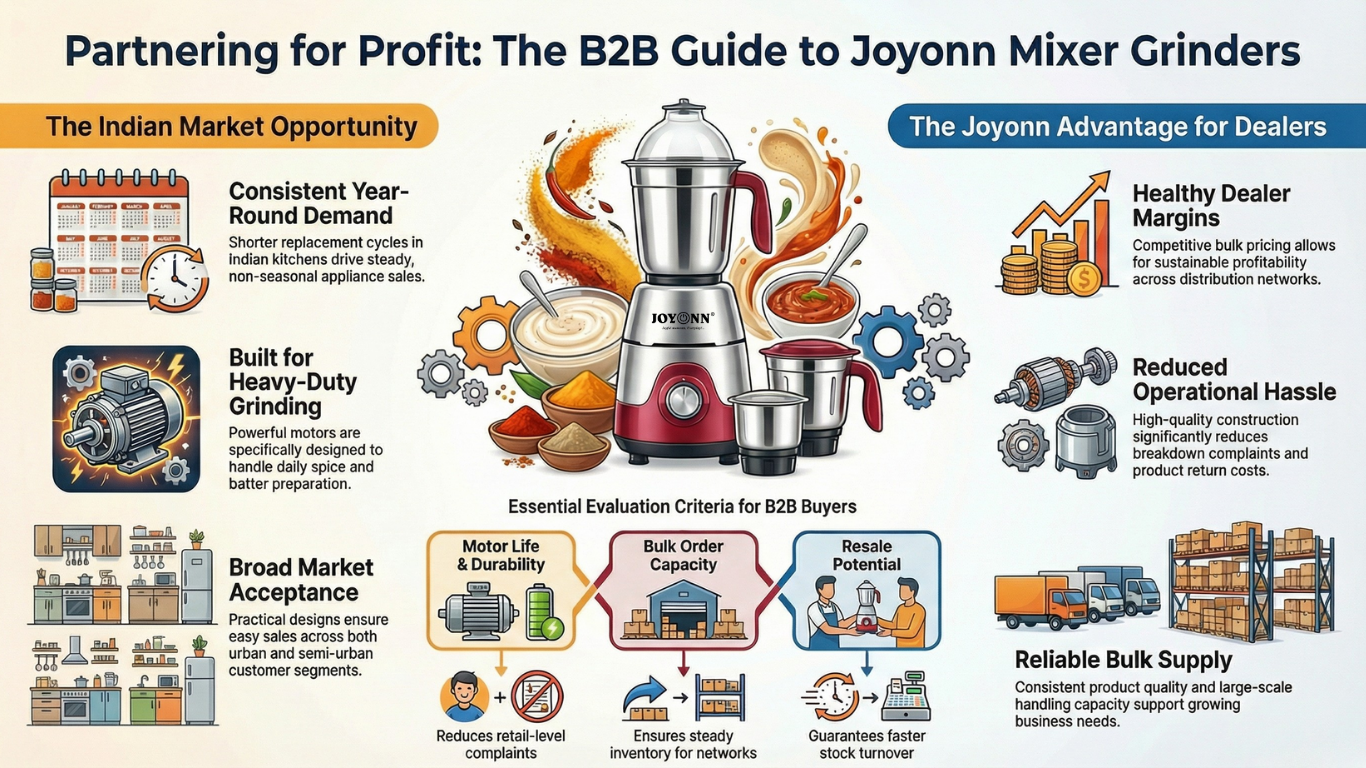 You are currently viewing Best Mixer Grinder in India: A Practical Choice for Dealers & Distributors