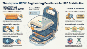 Read more about the article Sandwich Maker Without Non-Stick Coating vs Smart Grilling Solutions: Why Joyonn Is a Preferred B2B Brand