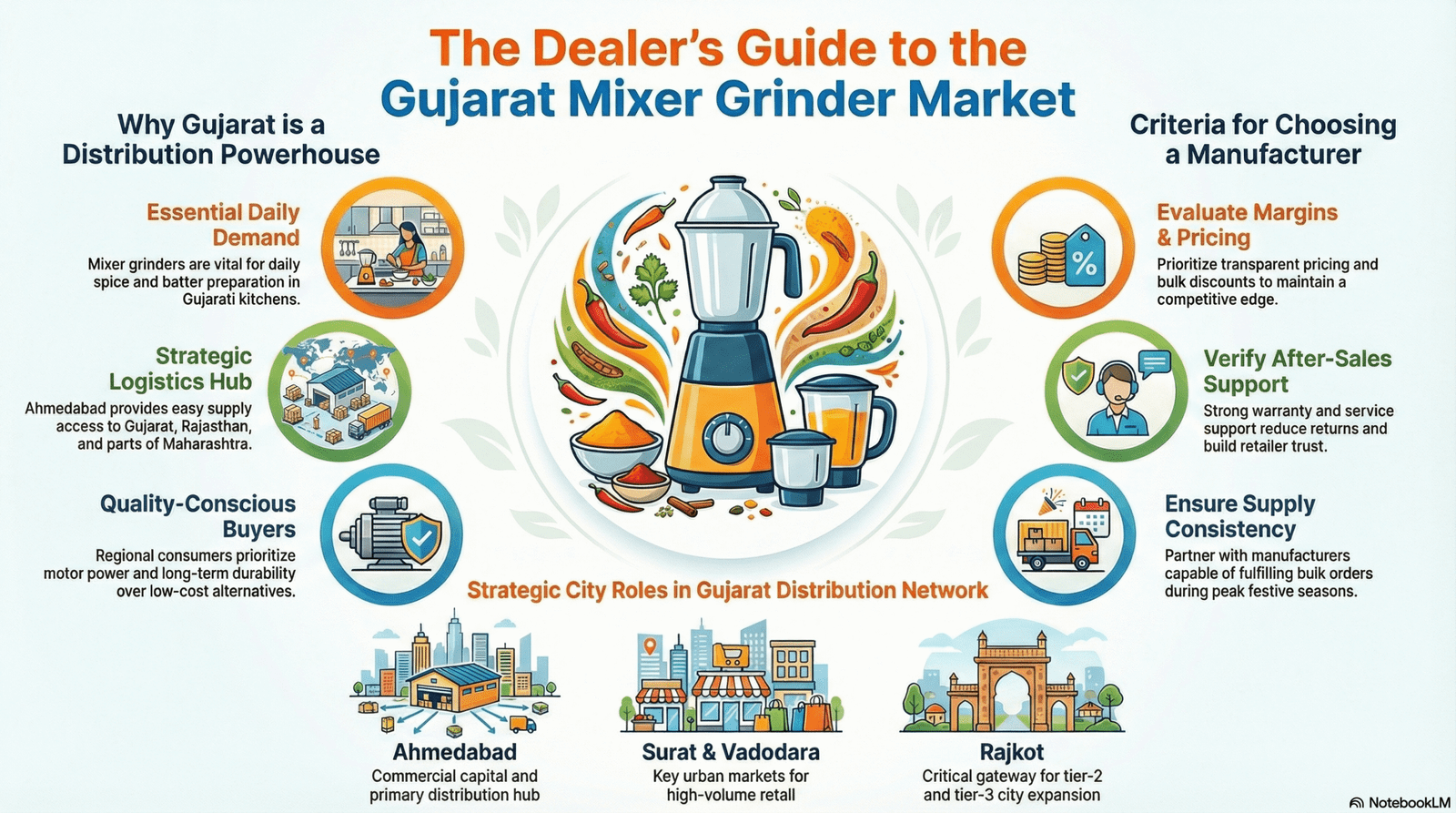 You are currently viewing Mixer Grinder Wholesalers Ahmedabad & Gujarat: A Complete Guide for Dealers