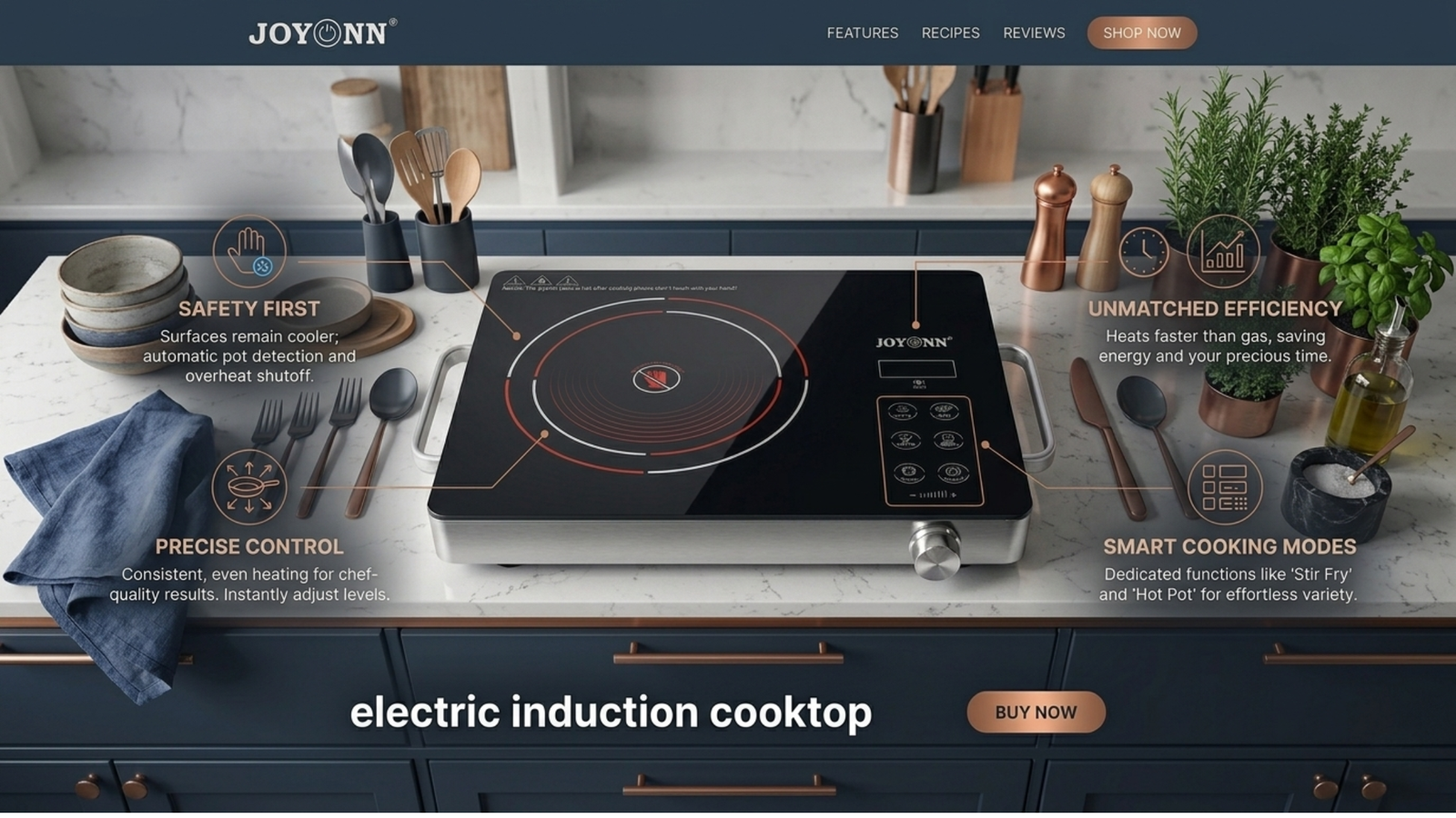 Read more about the article Key Benefits of Electric Induction Cooktops