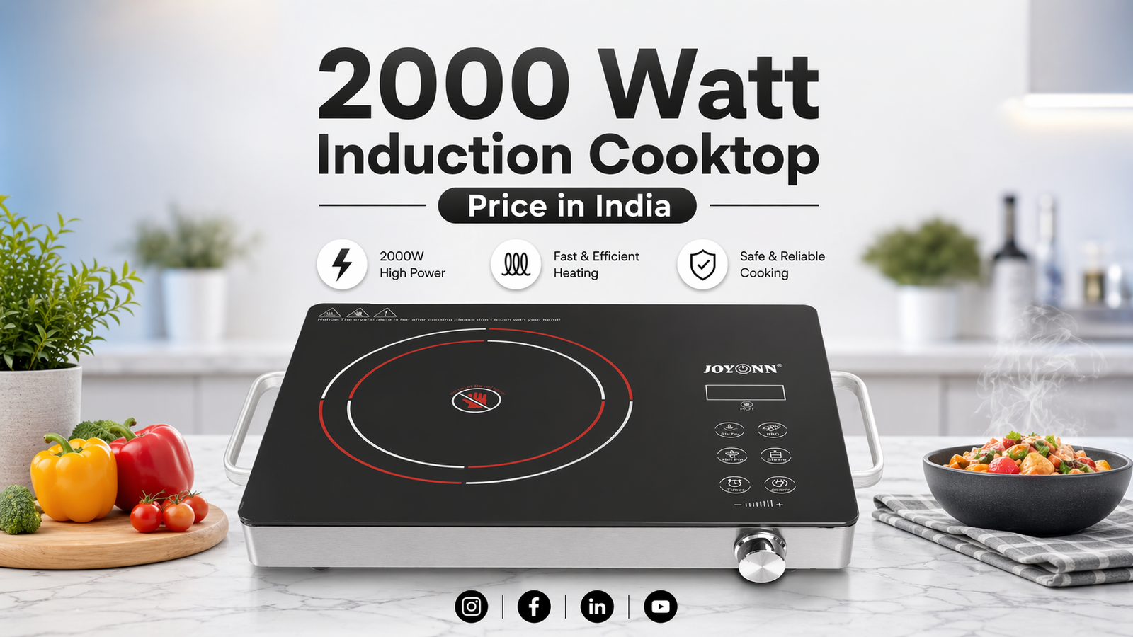You are currently viewing 2000 Watt Induction Cooktop Price in India